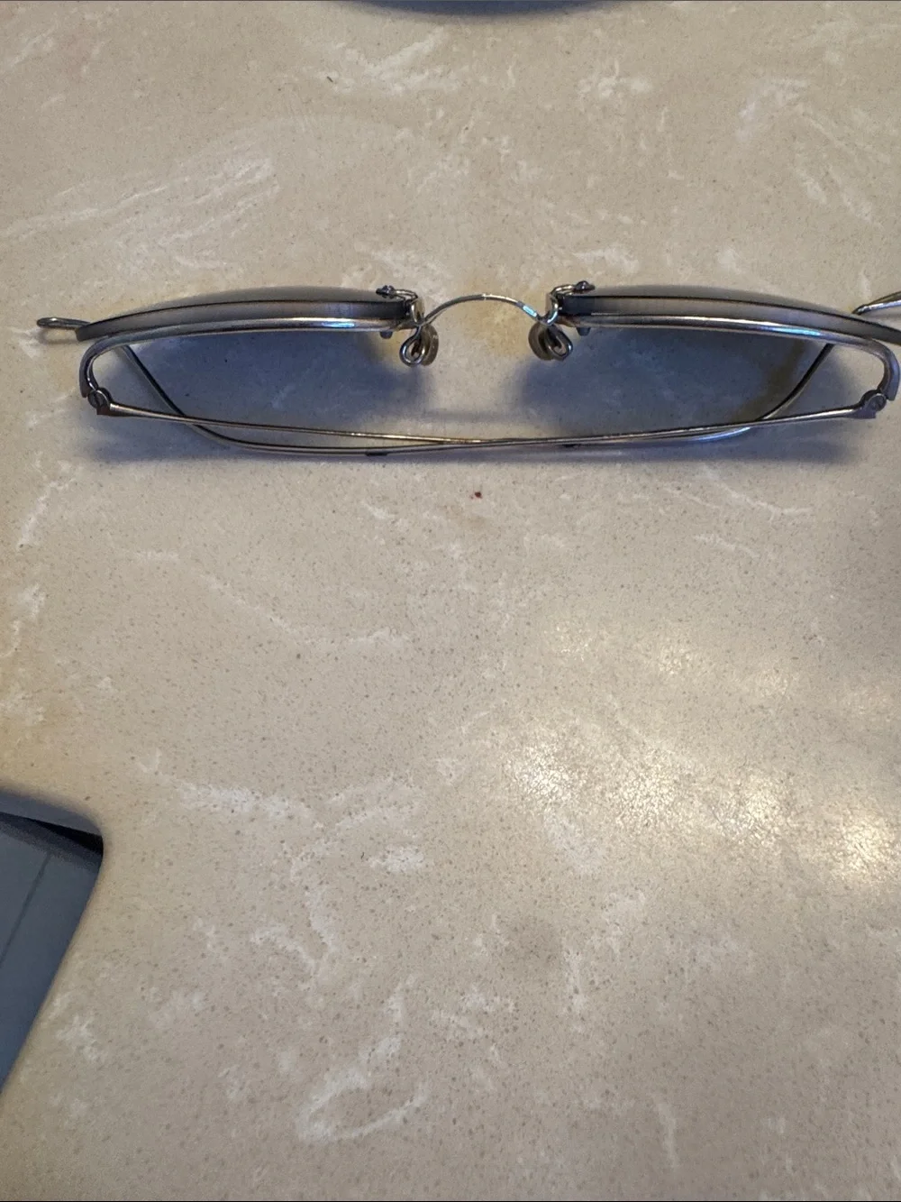 Men’s Rimless Sunglasses - Black Lenses